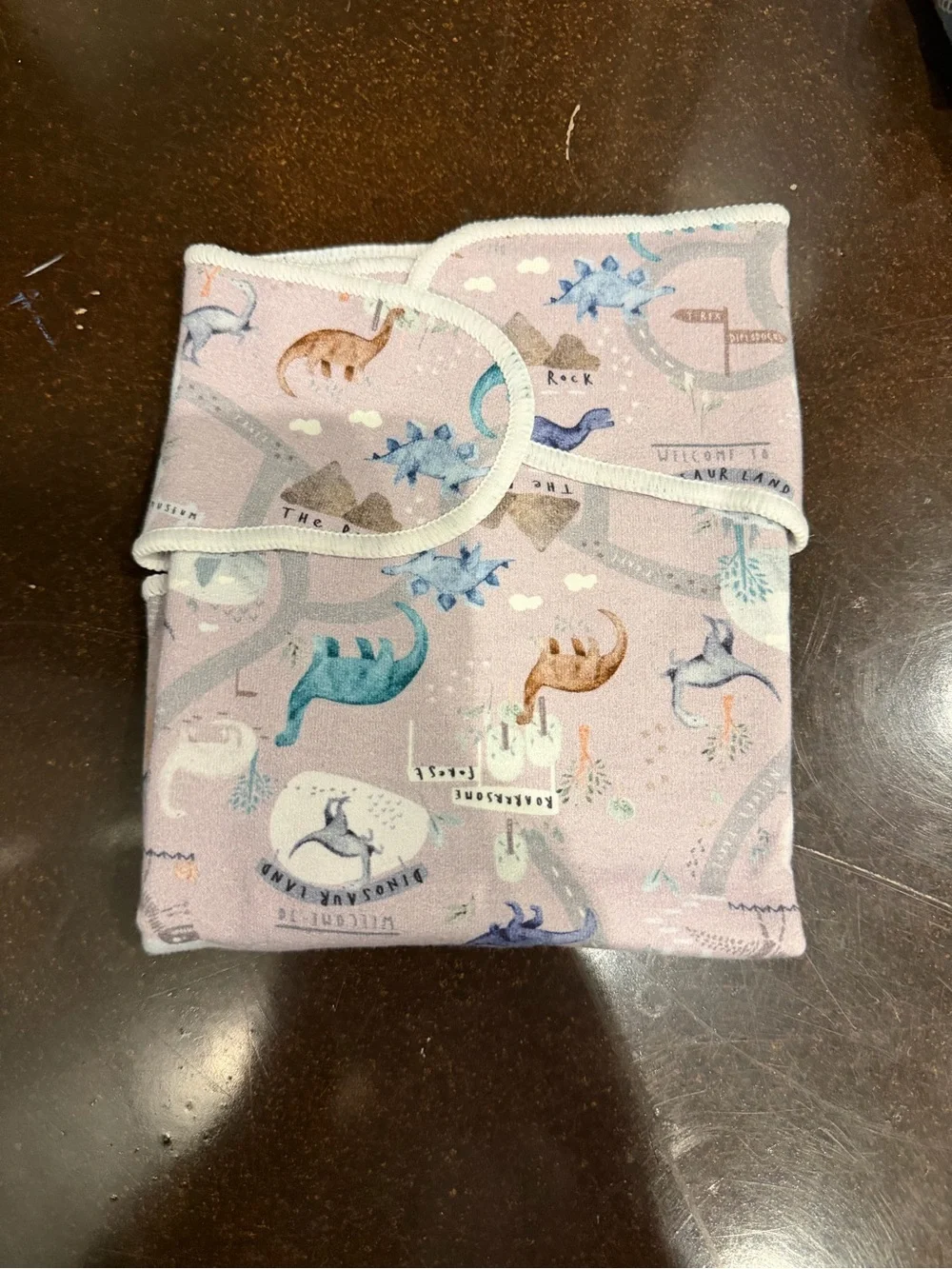 Stout House Stretchy Preflat Cloth Diaper - Jurassic Dinosaur Print